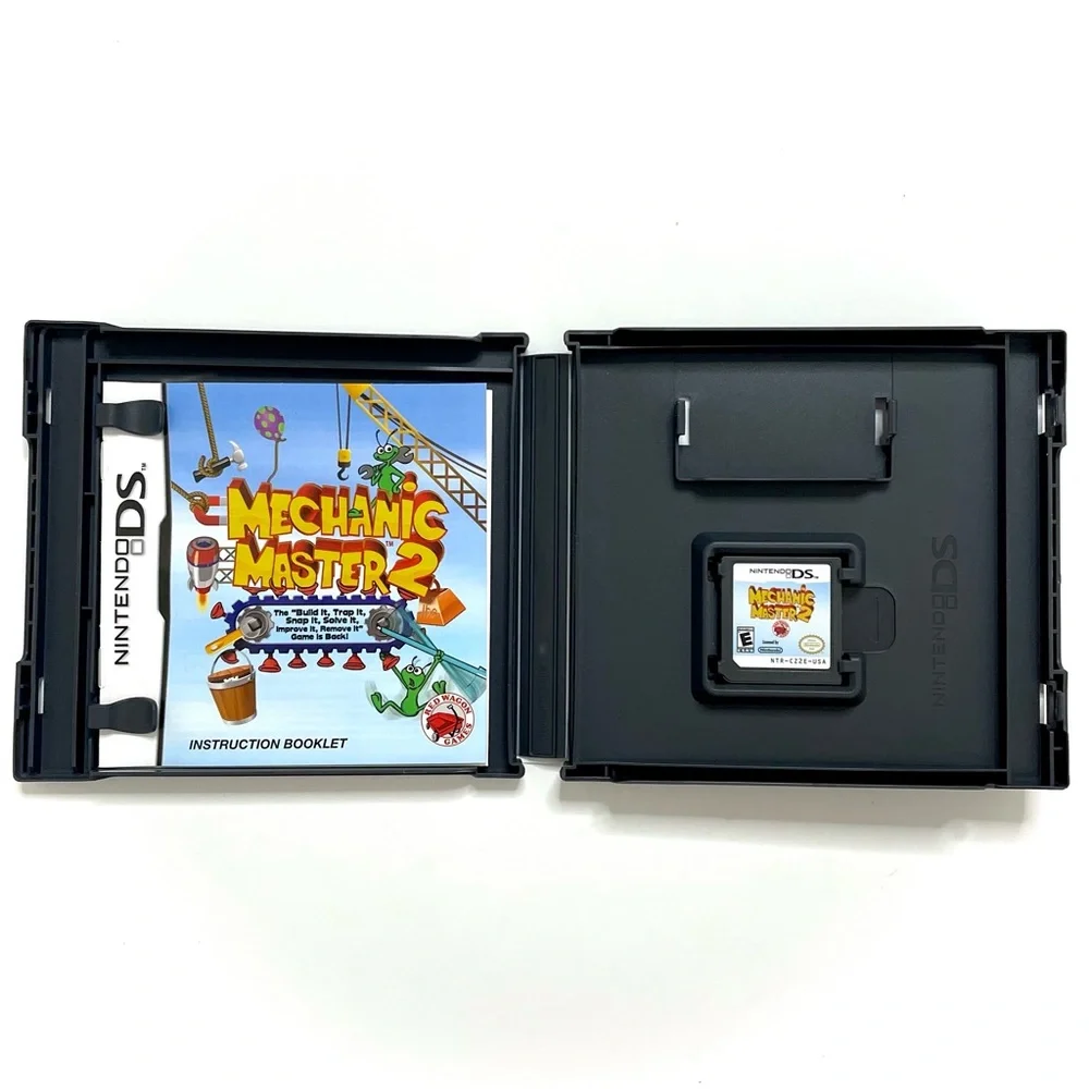 Nintendo DS Lite Mechanic Master 2 GameBuilding Engineer Problem Solve Math Fun